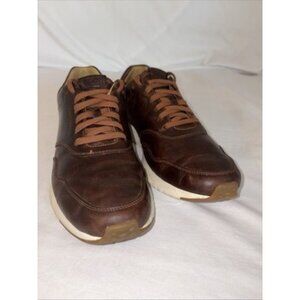 Kenneth Cole MENS Laron Brown Leather Lace Up Shoes Sneakers SIZE 10M